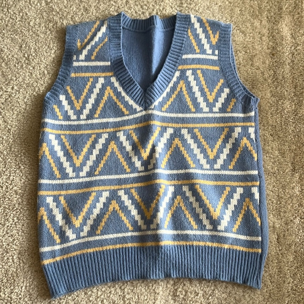 Aztec sweater vest